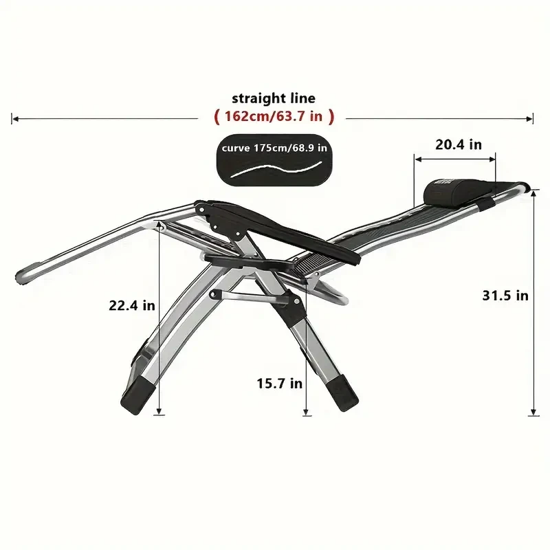Zero Gravity Chair Premium Outdoor Folding Lounge Chair for Lawn, Adjustable Reclining with Optional Cushion