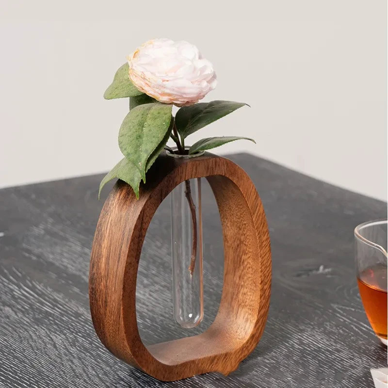Walnut Solid Wood Flower Creative