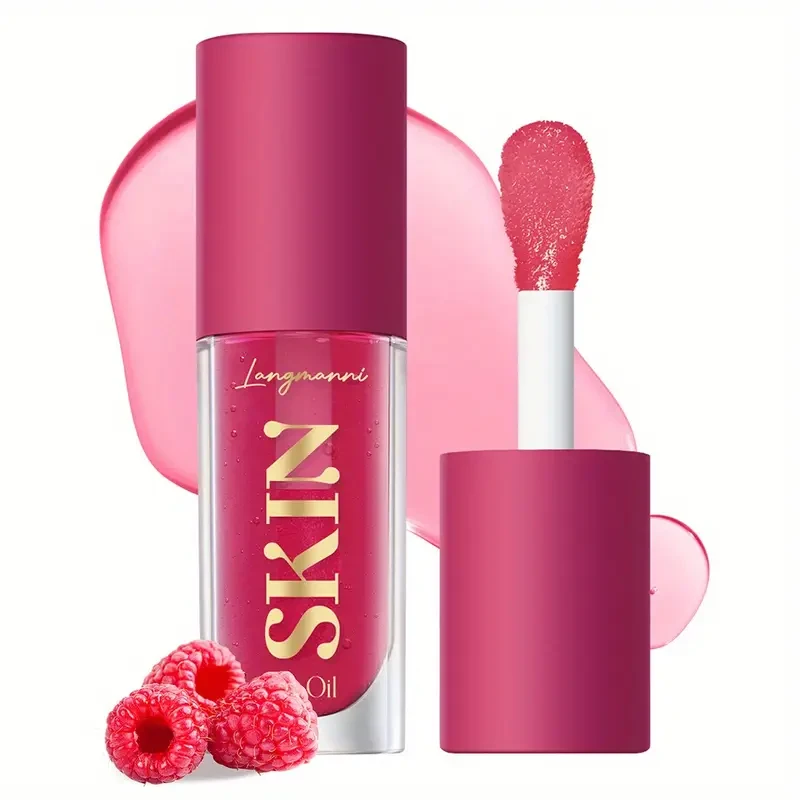 LANGMANNI Moisturizing Lip Gloss in Fruit Jam Flavor with a Shiny Finish