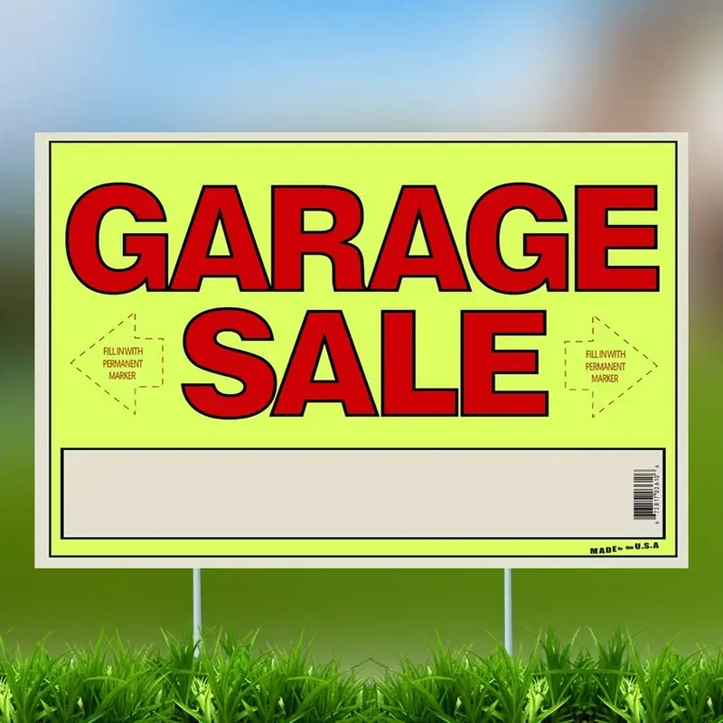 Plastic Yard Sign Stakes