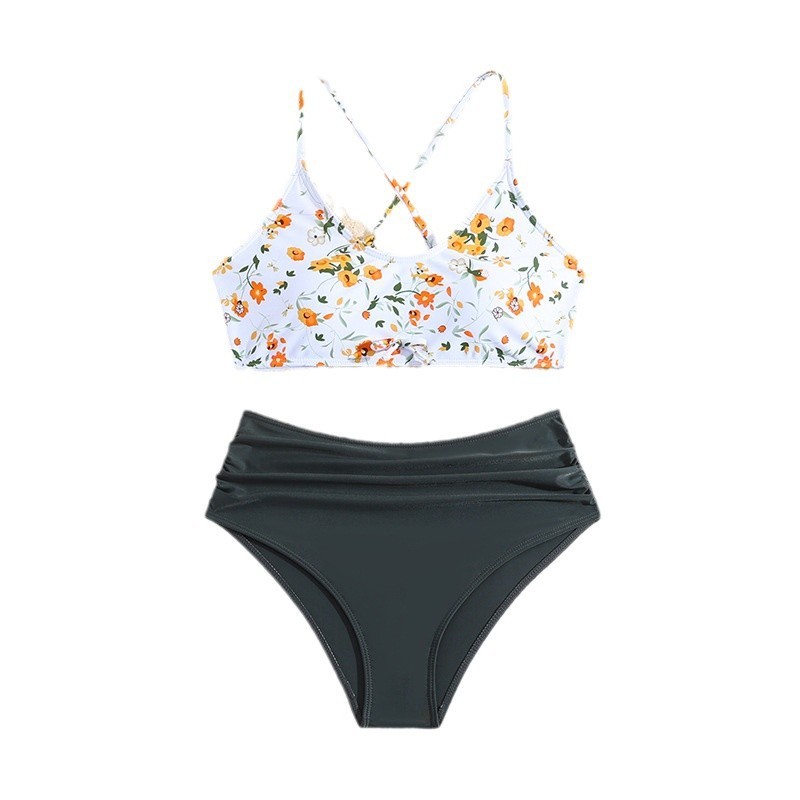 Floral Print Swimsuit For Girls