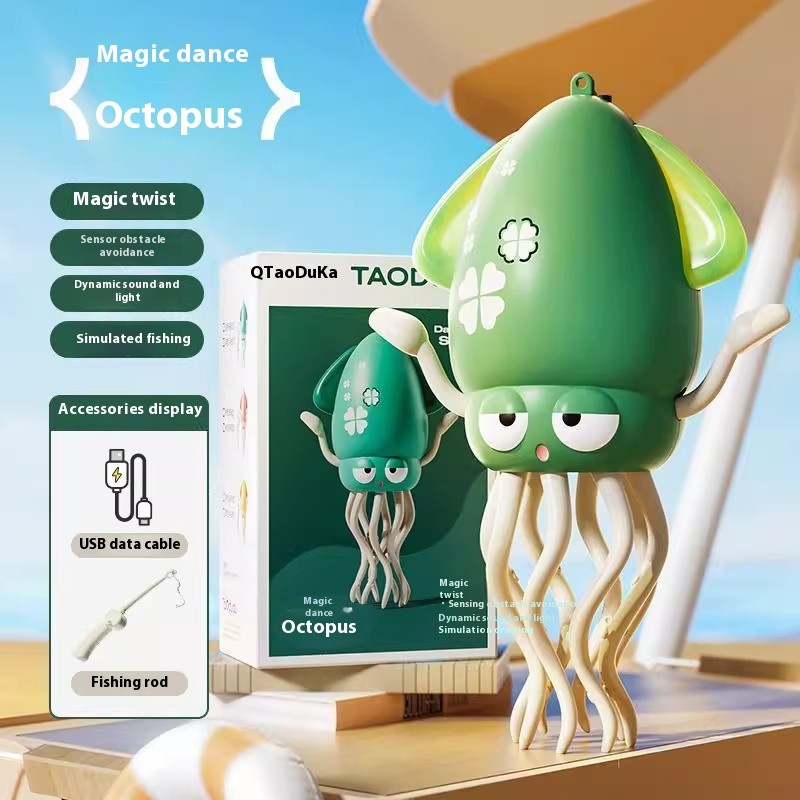 Octopus Automatic Sensing Obstacle Avoidance Puzzle Toy