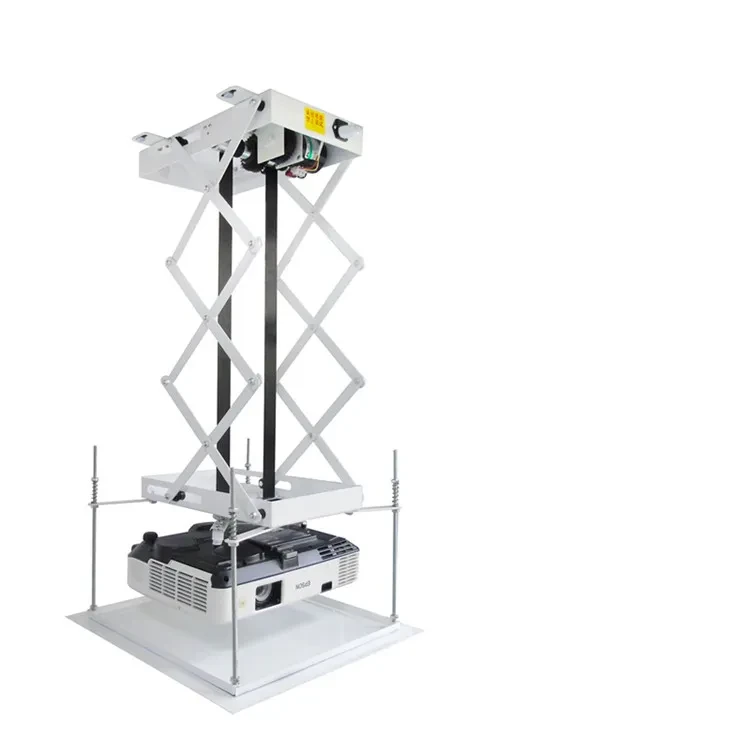 Projector Machine Electric Lifting Hanger Ultra-Thin Chassis 0.8m 1m 1.5m Travel Wireless Remote Control