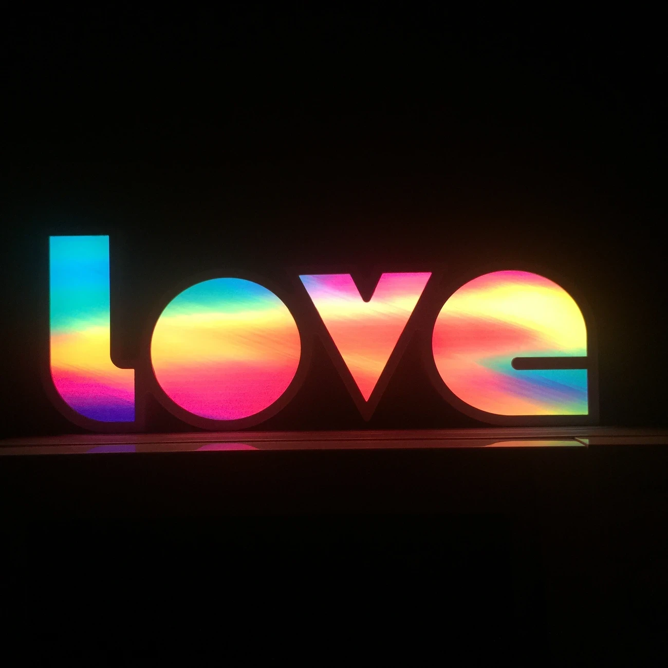 GANXIN LED LOVE Confession Lamp Gradient Color Changing Night Light with Dual-Power (Battery/USB) and Button-Controlled Lighting for Romantic Ambiance