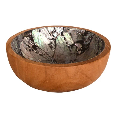 Shell And Wood Bowl