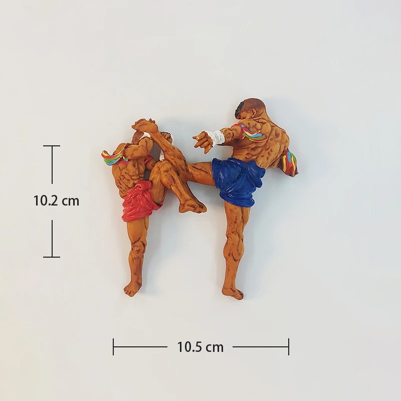 Thailand Thai Boxing 3D Stereoscopic Resin Painting and Tourism Souvenirs