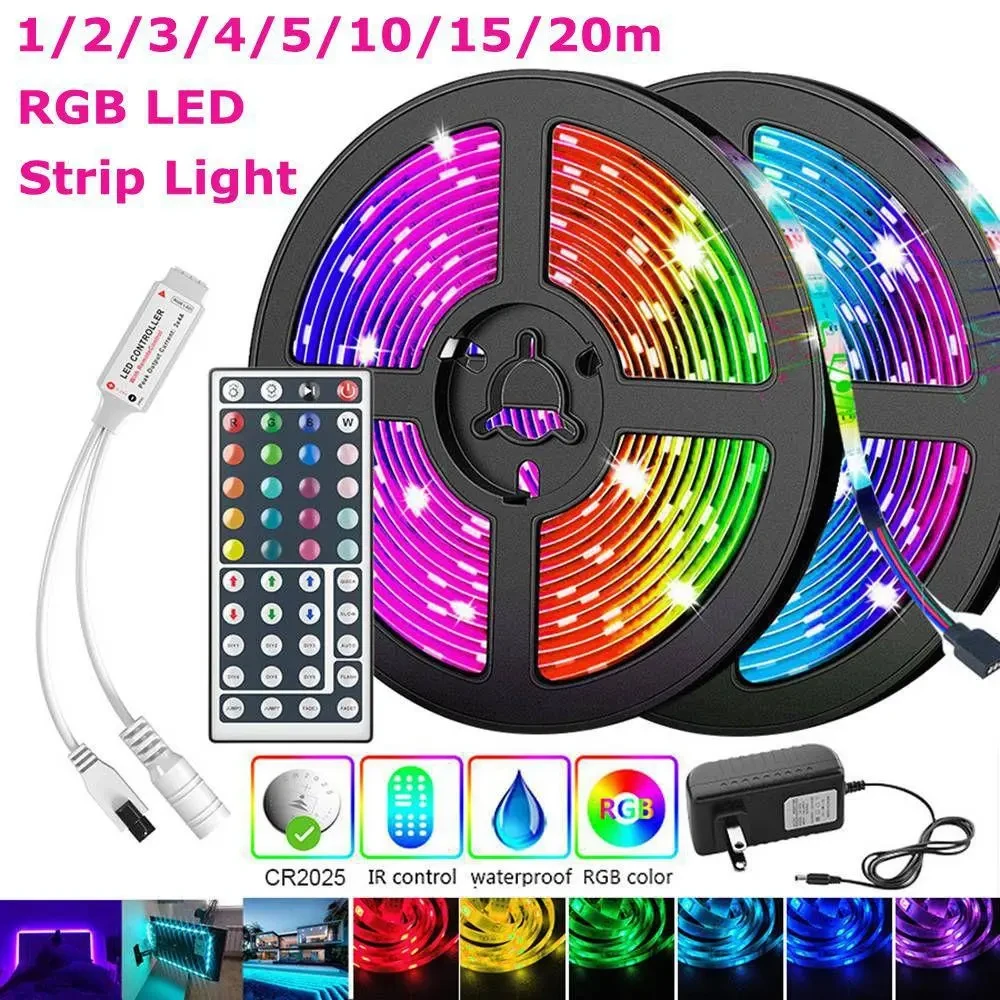 Battery operated led lights with remote
