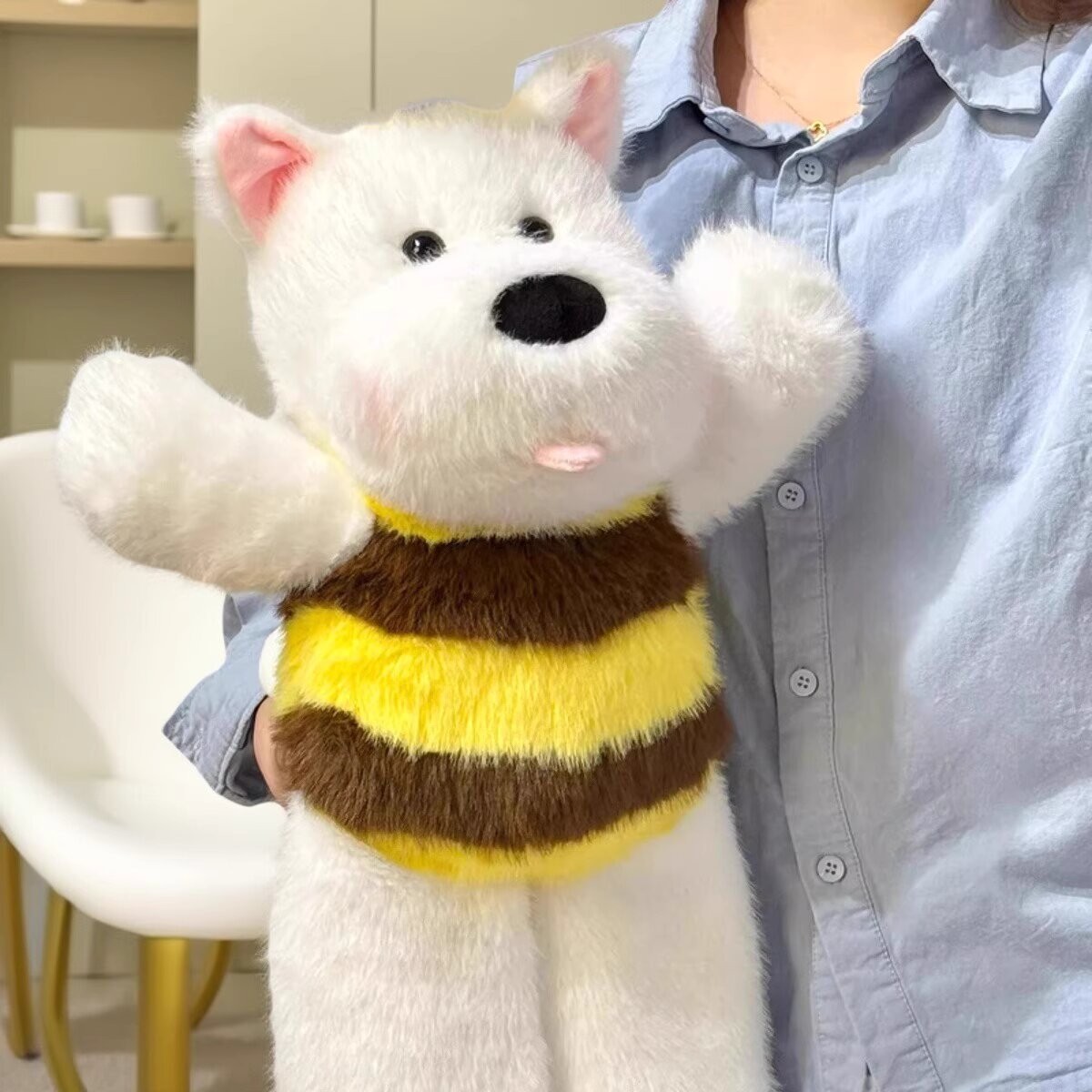 Running Bee West Highland Running Puppy Doll Plush Toy Doll