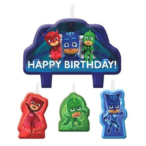 PJ Masks Candle Set Happy Birthday! Pack of 4