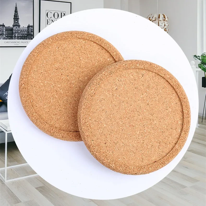 Cork Coasters With Lip