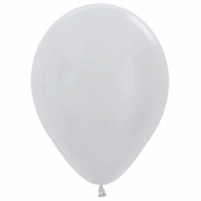 Balloons - Metallic Pearl Silver  - Pack of 100