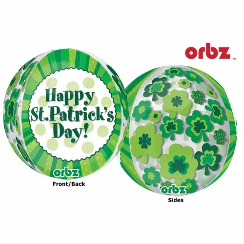 Shape Orbz Balloon Happy St Patrick's Day