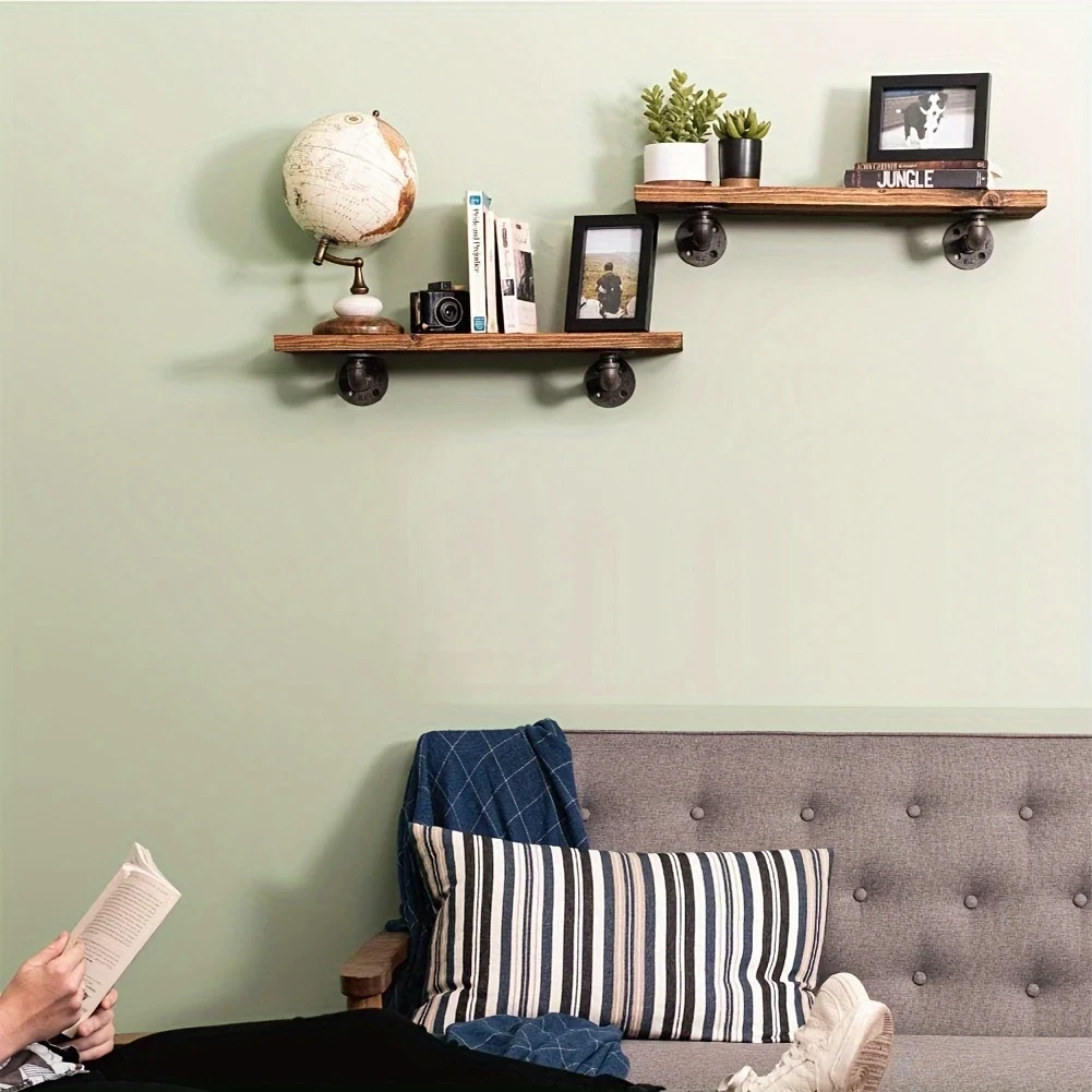 2pcs Wall Mounted Floating Shelf Brackets