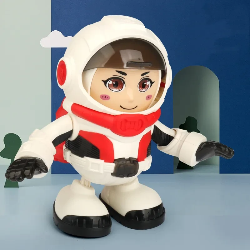 Electric Cartoon Astronaut Can Sing, Dance, Light And Music Robot