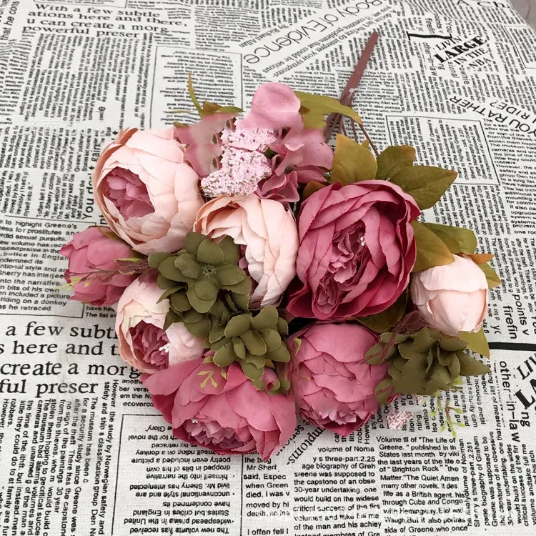 Hot Pink Plastic Flowers