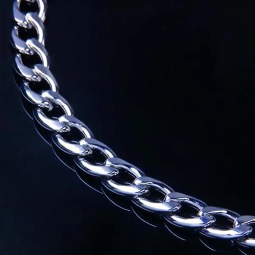 Stonefans Adjustable Stainless Steel Cuban Link Chain Anklet for Women