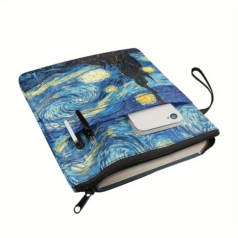 Vincent Van Gogh's "Starry Night" Canvas Book Sleeve