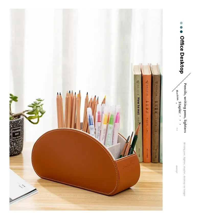 Household Supplies Remote Control Storage Box Of Leather