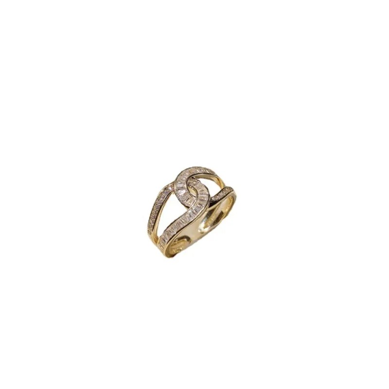 The New Trend Micro Set Zircon Exquisite Opening Ring