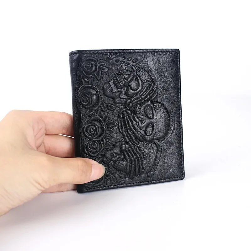 Leather Skull Wallet