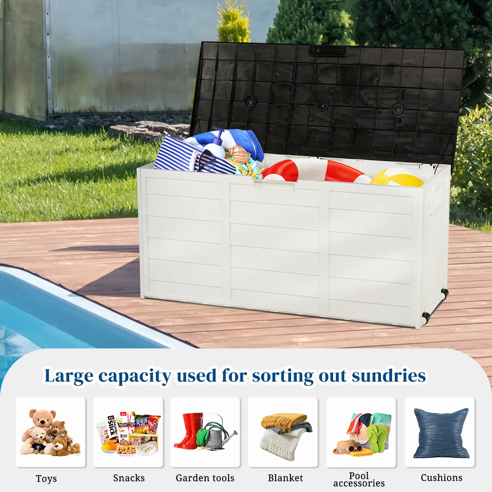 Box on Wheels with Handle