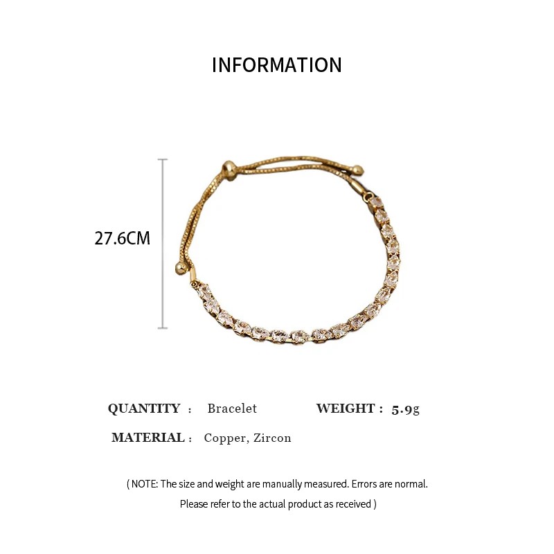 Luxury Adjustable Bracelet A Stylish Geometric Square Rhinestone Wristband for Women
