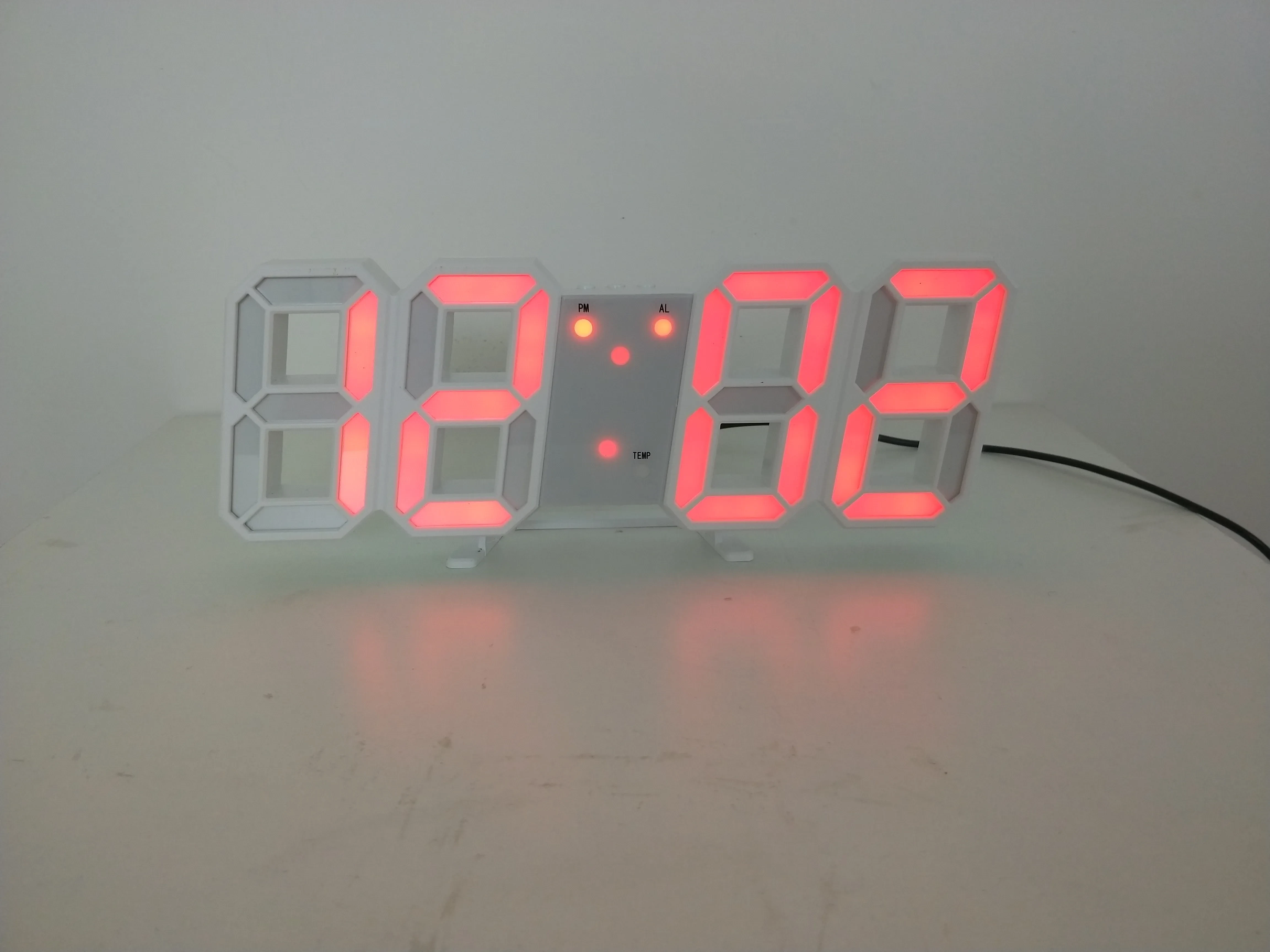 3D Digital Wall Clock