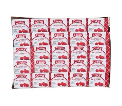 JAM RASPBERRY PORTIONS 14GM 75s (CRAIGS 87050)