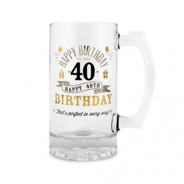 **HAPPY 40TH TANKARD