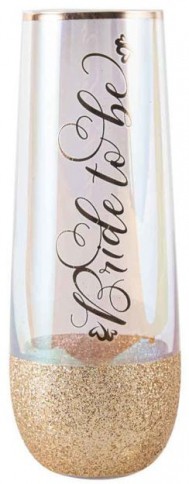 BRIDE TO BE GLITTERATTI STEMLESS CHAMPAGNE