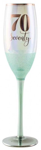 70TH GLITTERATI CHAMPAGNE GLASS 150ML