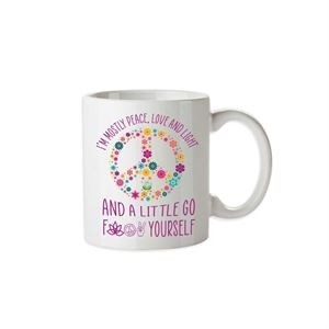 I'M MOSTLY PEACE MUG 12OZ