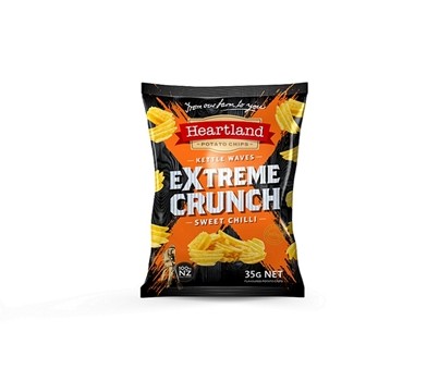 CHIPS SWEET CHILLI XTREME CRUNCH 35GM 24s (HEARTLAND)